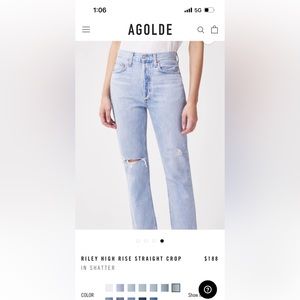Agolde Riley jeans distressed